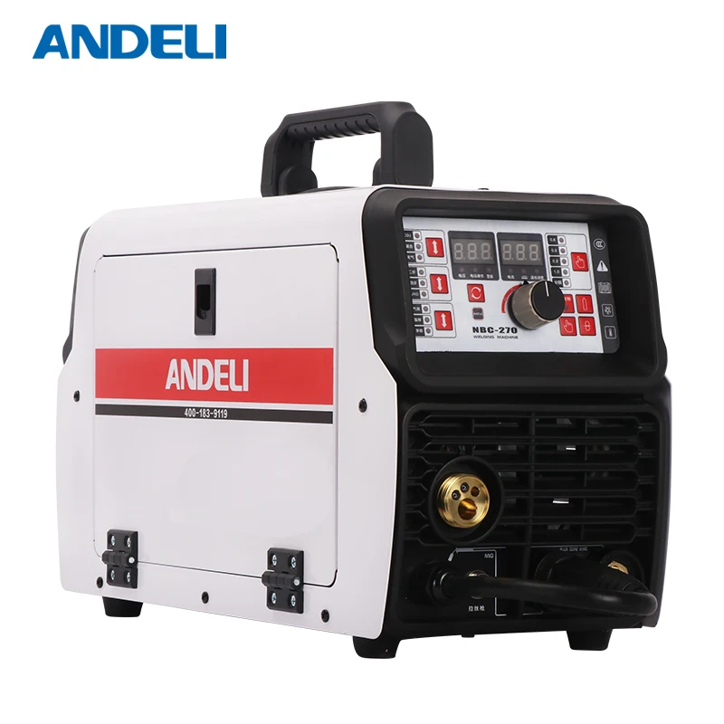 US $690.64 ANDELI Portable Intelligent CO2 MIG Lasser MIG270 Multifunctional 4 In 1 MIGTIGMMAWire Drawing Lassen Lasmachine Wire Feeder