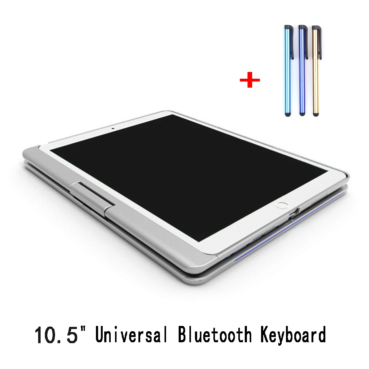 Для apple iPad Pro 9,7/iPad Air 1/Air 2 9,7 '/10,5' универсальная Складная Bluetooth беспроводная клавиатура откидная Складная подсветка - Цвет: 10.5
