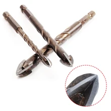Cruz hexa telha broca de vidro cerâmica buraco abridor liga triângulo broca metal processamento ferramenta tamanho 3/4/5/6/8/10/12mm