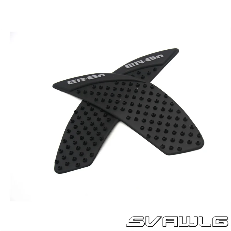 Для Kawasaki ninja ZX6R ninja ZX10R ZX-6R ZX-10R ER6N ER-6N защита противоскользящая накладка на бак наклейка газ колено сцепление тяги Сторона - Цвет: ER-6N BLACK