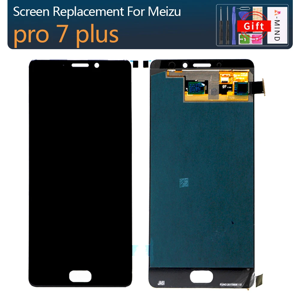 

Original For 5.7'' Meizu Pro 7 Plus LCD Display Screen+Touch Panel Digitizer With Frame For Pro7 Plus Super AMOLED Display