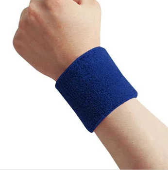 

1PCS Breathable Good Sports Wrist Guard Band Cotton Towel Banded Yarn Elastic Wrist Sweat Wristband Yoga Running Fitness Bracer