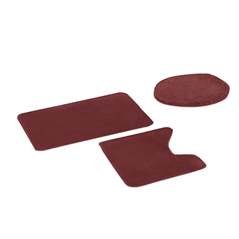 D 3pcs Non-Slip Fish Scale Bath Mat Bathroom Kitchen Carpet Doormats Decor With Hooks Bathroom Curtains Doormats Decor JJ20 - Цвет: D