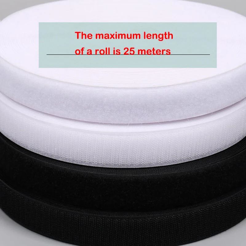 Description Picture 5 of item5Meter/Pair Non-Adhesive Hook and Loop Sewing Fastener Tape Nylon Fabric Magic Tape For Sewing Accessories 16/20/25/38/50/100mm