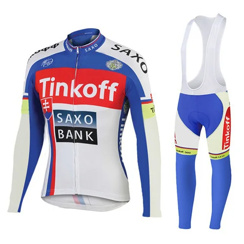 Майо Ropa Ciclismo Invierno Tinkoff зимняя велосипедная Джерси из теплого флиса с длинным рукавом комплект одежды для велоспорта MTB Одежда для велоспорта - Цвет: 14