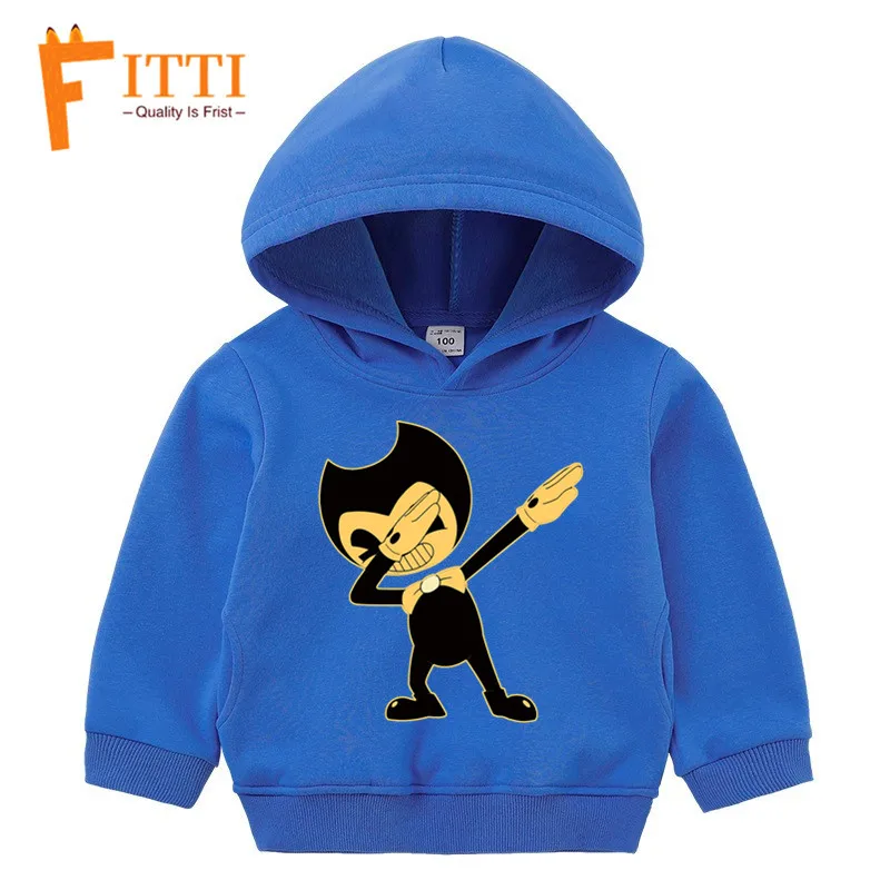 Детские толстовки с капюшоном Dab Bendy, Детский свитер на осень и зиму, толстовка с капюшоном - Цвет: T127L-YM-blue