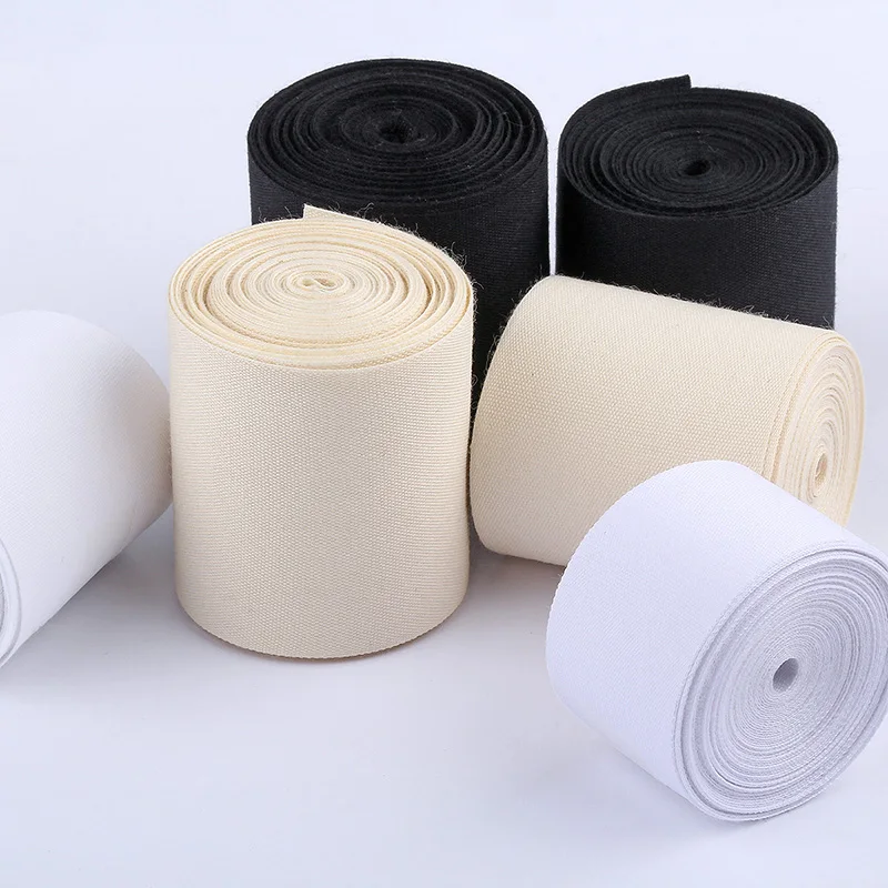 Cotton Webbing Tapes 100YARD 10/15/20/25/30/35mm Cotton Webbings High Tenacity Bag Belt Lable Ribbons Sewing Tape Bias Binding DIY Crafts