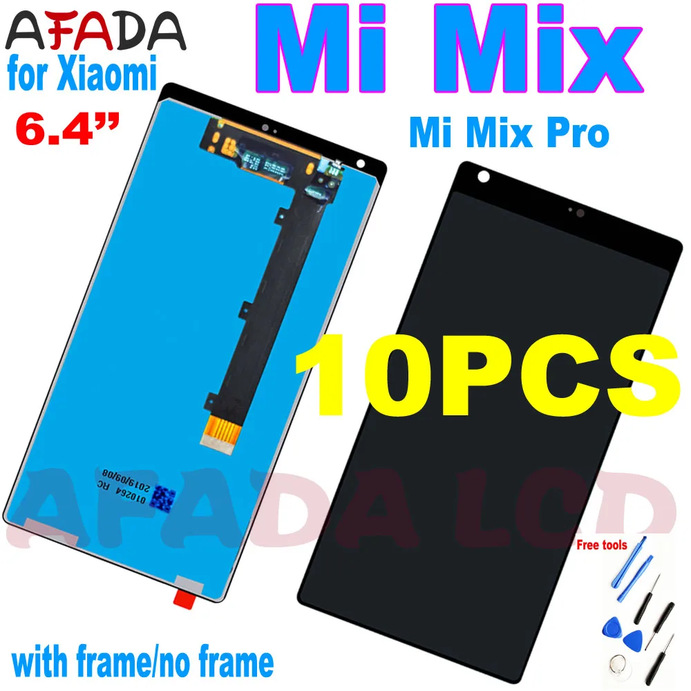 

10PCS For 6.4" Xiaomi mix LCD Display Touch Screen Panel Glass Digitizer Assembly with Frame for Xiaomi Mi Mix Pro LCD Display