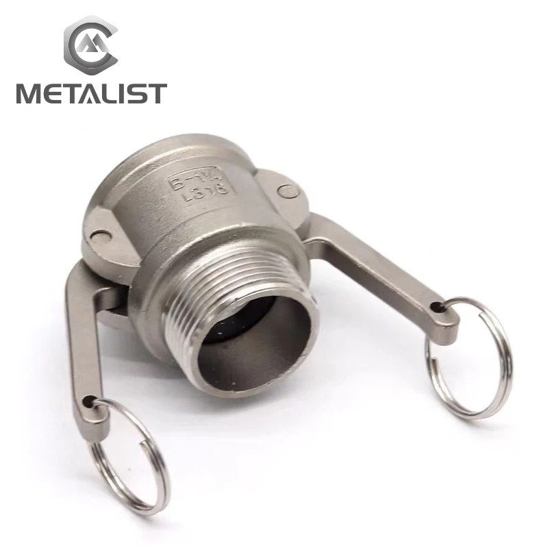 Металлист высокое качество BSPT DN40.DN50. DN65.DN80 Тип B SS304 Женская кулачковая канавка с резьбой для наружной трубы