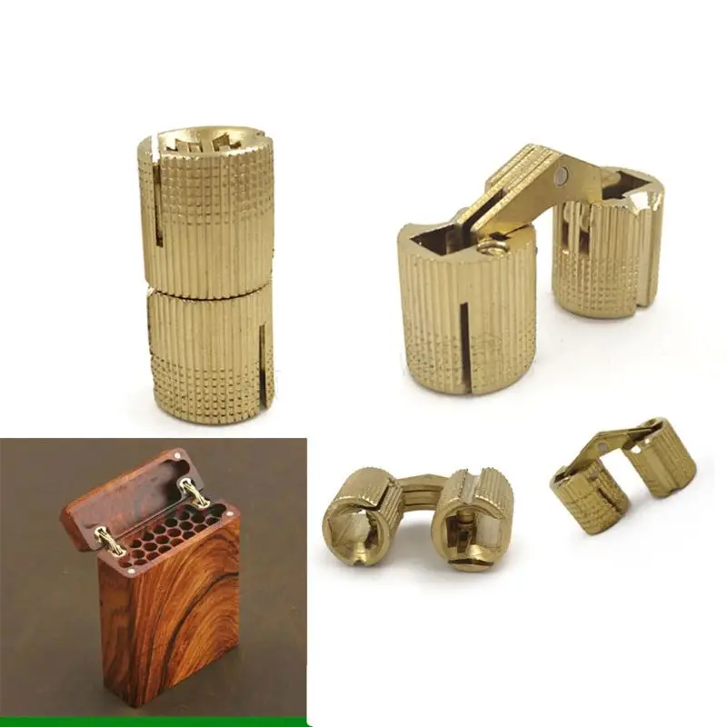 

Hidden Invisible Concealed Copper Barrel Hinges Box Cabinet Furniture Hardware