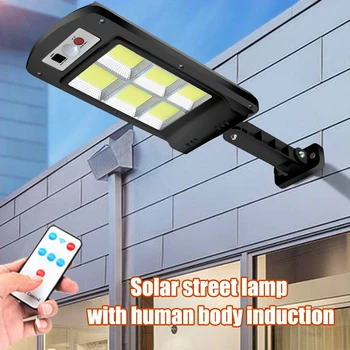

300W Remote Control COB Solar Light PIR Motion Sensor Outdoor Solar Wall Street Light Garden IP65 Waterproof Lamp