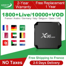 X96 мини IP tv Франция коробка Android 7,1 IP tv код QHD tv подписка X96mini IP tv Бельгия Франция арабский Нидерланды французский IP tv