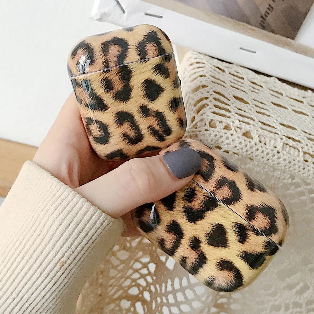 Leopard Zebra Pattern Case For AirPods Pro 2 Earphone Cases Hard Wireless Charging Box Cover for AirPod 2 3 Air Pods Smooth Case