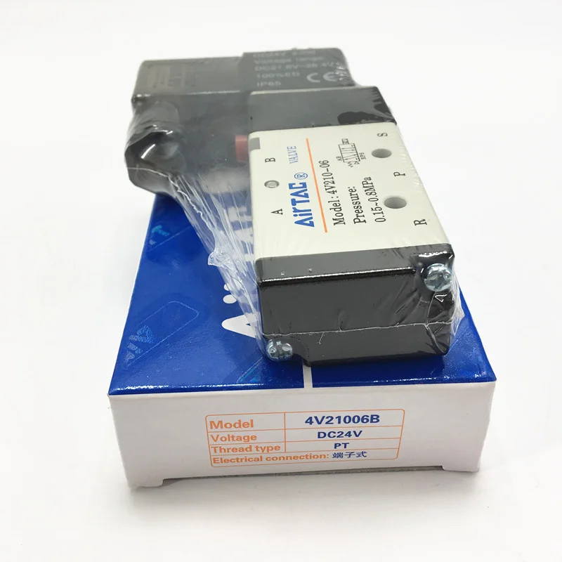 4V210-06 DC24V Пневмоинструмент Качество пневматические компоненты электромагнитный клапан Airtac клапаны воздушного клапана