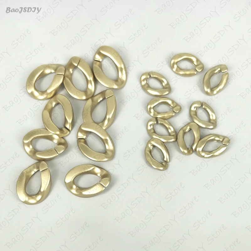 Wholesale 23mm*17mm Multi color Acrylic Twisted Chains Assembled Parts Beads Diy Jewelry Findings Accessories 60 pieces(JM6582)