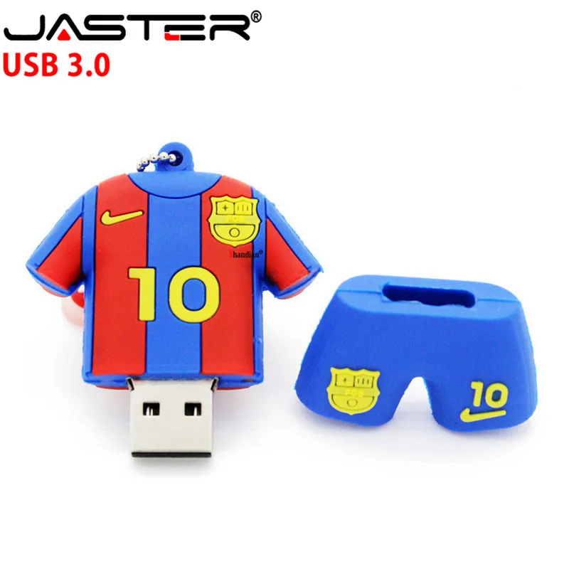 JASTER 3,0 Барселона футбольная Джерси Barca Messi флешки, usb флеш-карта диск 4 ГБ 8 ГБ 16 ГБ 32 ГБ футбольный флэш-накопитель подарок