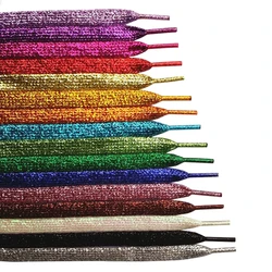 140cm 160cm 180cm Long Metallic Look Sparkle Boot Shoe Lace Glitter Shoelaces Bling Bling