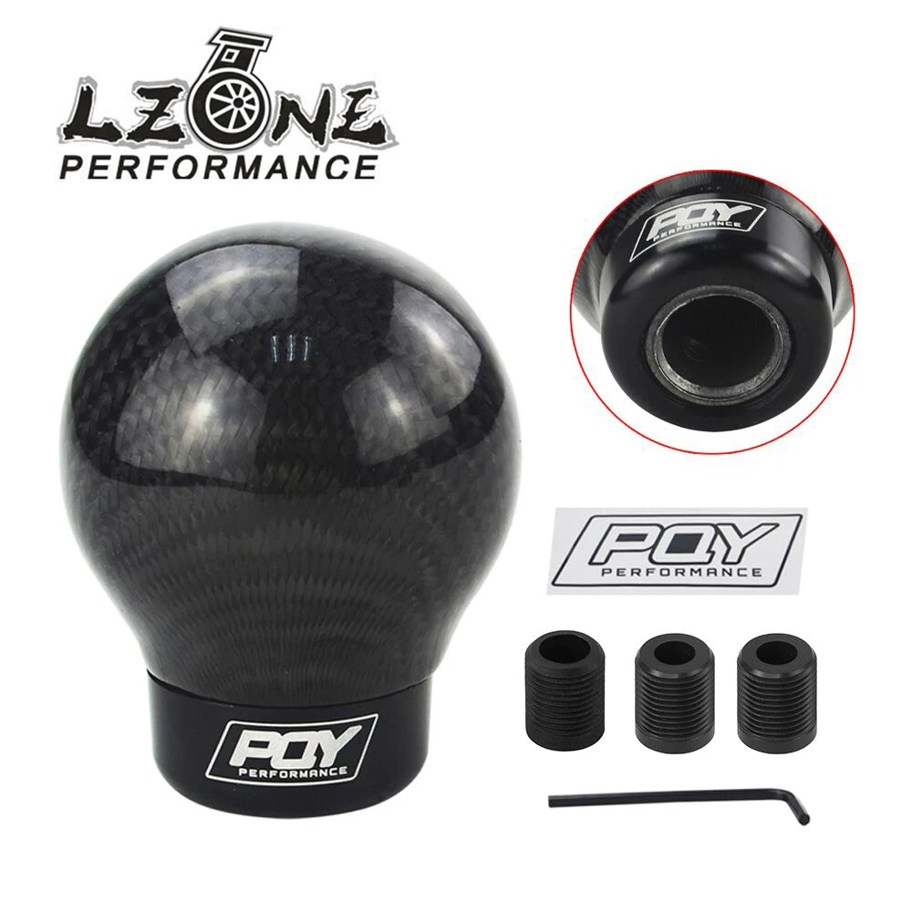 Ручка переключения передач из углеродного волокна с наклейкой PQY|gear knob manual|aluminium