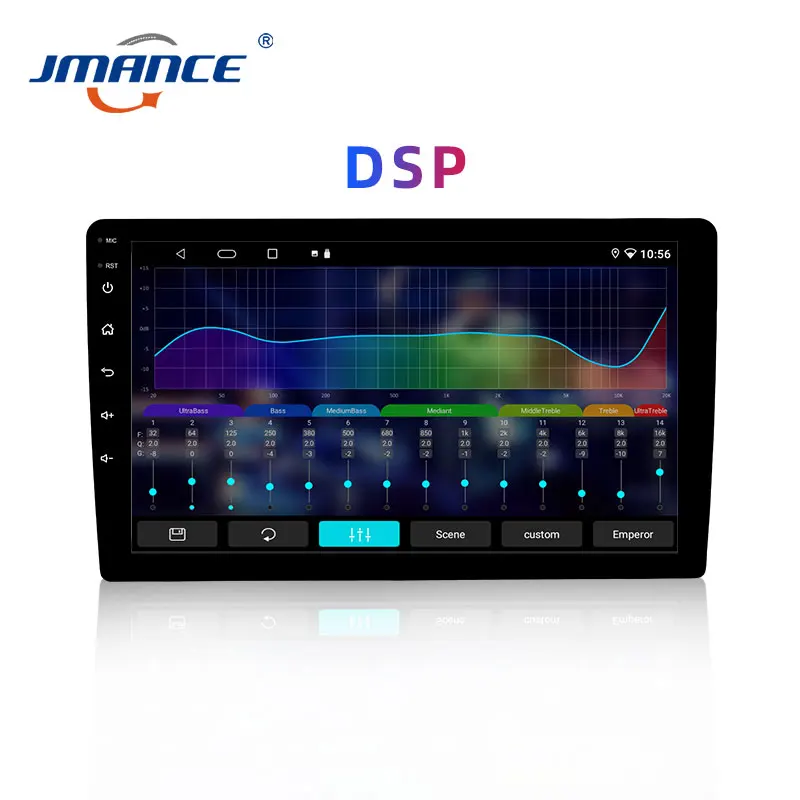 JMANCE 10 Inch 4G Net DSP RDS Android 10 Multimedia HiFi Video Player GPS Navigation Car Radio Stereo Wifi BT Carplay Anto AHD