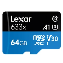 Lexar micro sd 512 ГБ 633x UHS-I флэш-карта microsd для дрона Gopro Dji Спортивная камера SDXC карта памяти 32 Гб sd карта 64 Гб 128 ГБ