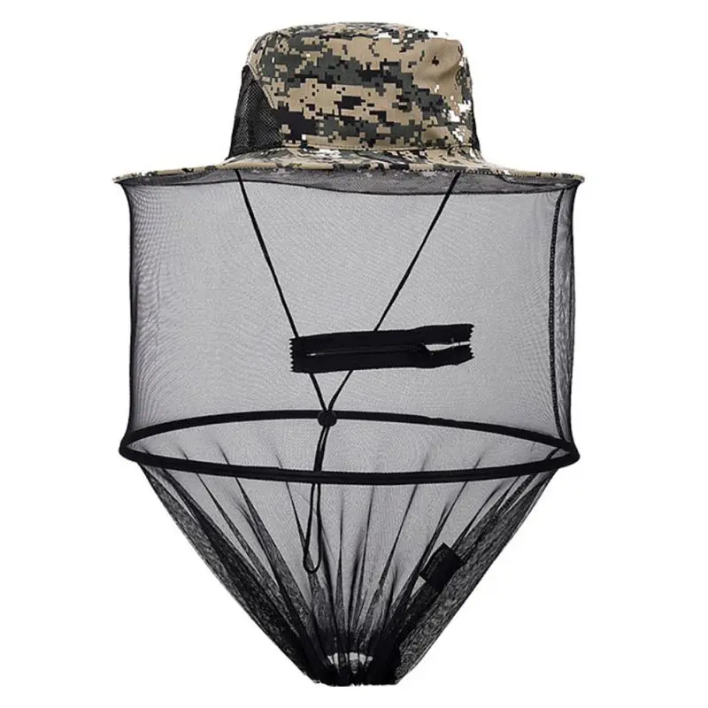 

Outdoor Fishing Hat Folding Cap Shawl Leisure Sun Protection Caps Folding Ultraviolet-proof Beekeeper Beekeeping Hats