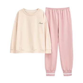 

Homeclothes 100% Cotton Women's pyjamas warm winter Pajamas Set Nightwear Pjs Lounge Suit women 2 piece set pijamas pizama damsk