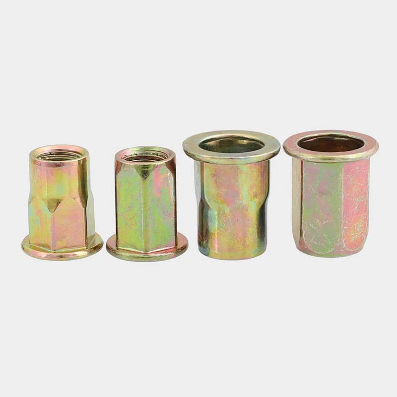 100 Dadi Per Rivetto M4 In Acciaio Zincato - Inserti Filettati Per Fissaggi - Foto 12