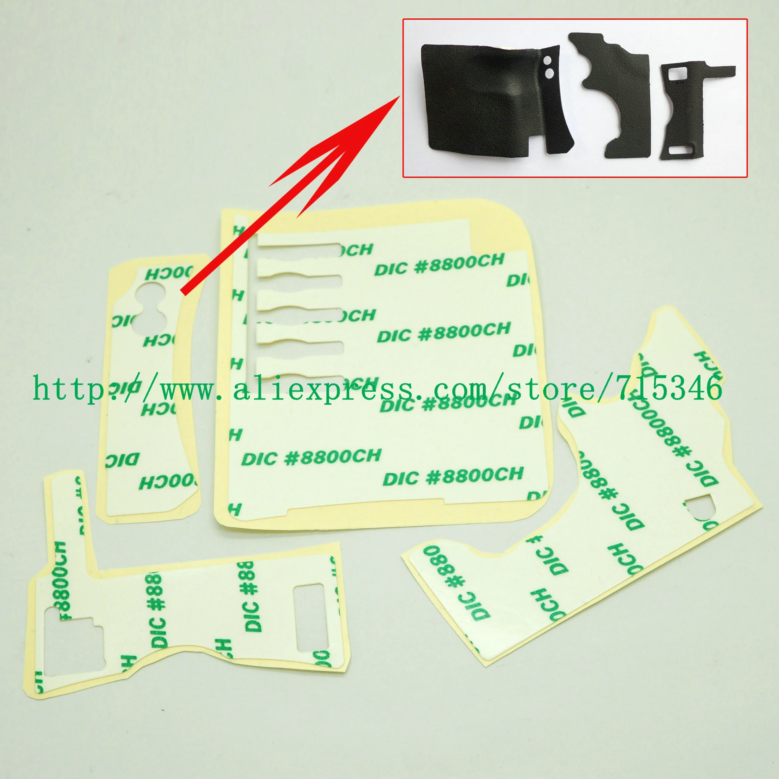 Grip Holding Rubber Double-sided Adhesive Tape For Canon EOS 5D Mark III 5D3 