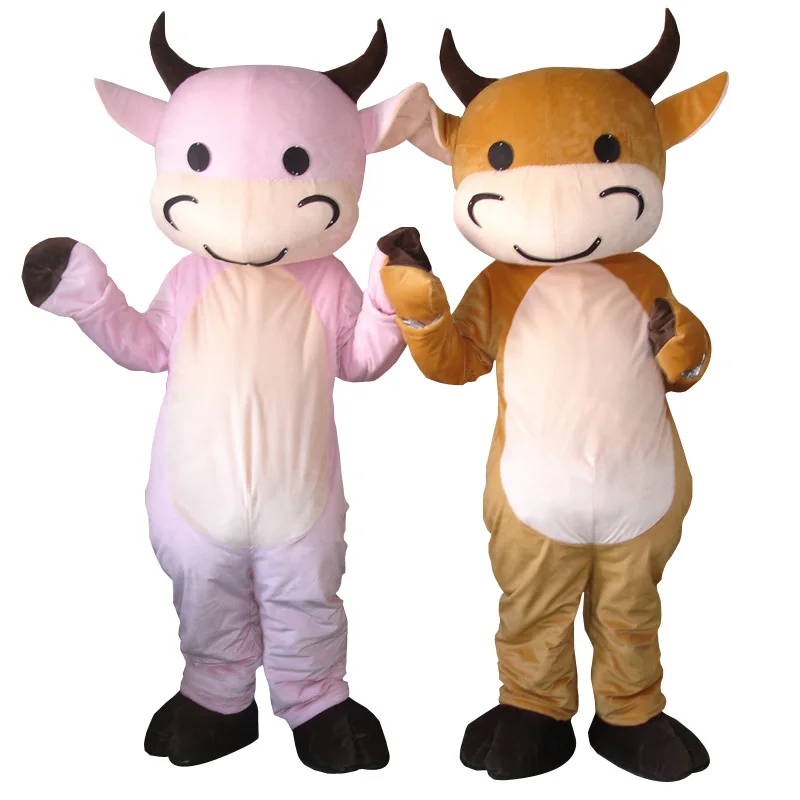 

Yellow Cattle Baby Mascot Costume Suits Cosplay Party Game Dress Outfits Halloween Interesting Funny Cartoon Character Clothing