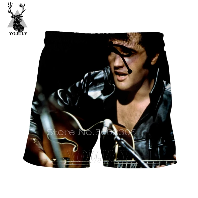 Elvis мужские шорты-бермуды masculina 3D Харадзюку мужские трусы летние спортивные штаны уличные хип-хоп камуфляжные шелковые короткие брюки sik