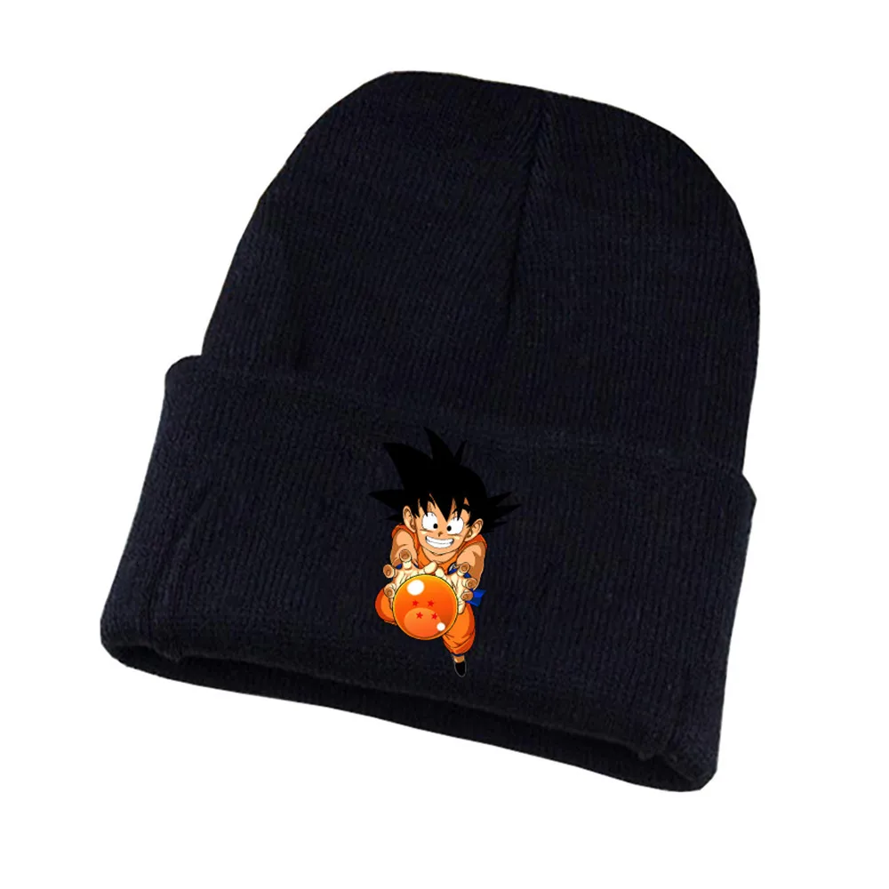 43 Аниме Dragon Ball Z вязаная шапка для косплея унисекс с принтом для Взрослых Повседневная хлопковая шапка для подростков зимняя вязаная шапка - Цвет: 43