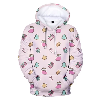 

novelty Christmas Day 3D hoodies Sweatshirt in men/women long sleeve autumn warm pullovers high quality youth 3D print hoodie