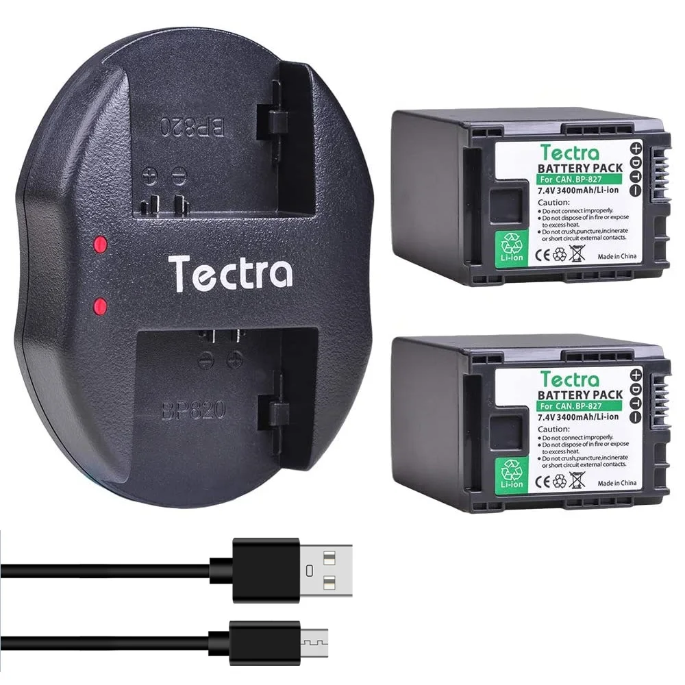 BP-827 BP 827 аккумуляторы + USB двойное зарядное устройство для Canon VIXIA HF10 HF11 HF20 HF21 HF100 HF200