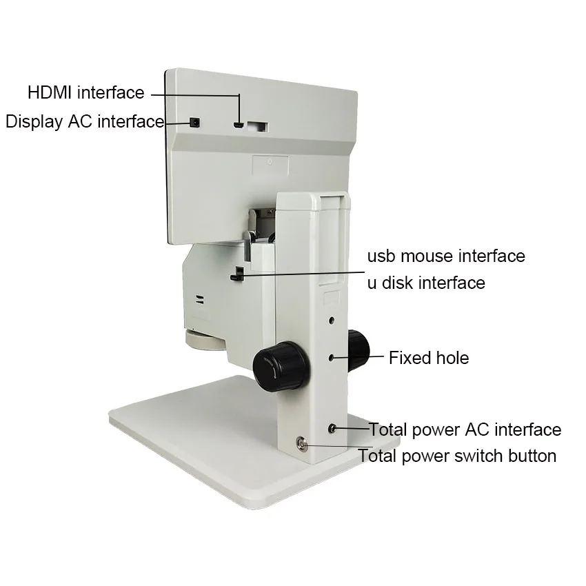 HDMI HD Интегрированный Промышленный цифровой микроскоп 11,6 дюймов дисплей для лаборатории, ювелирный паяльный микроскоп для телефона
