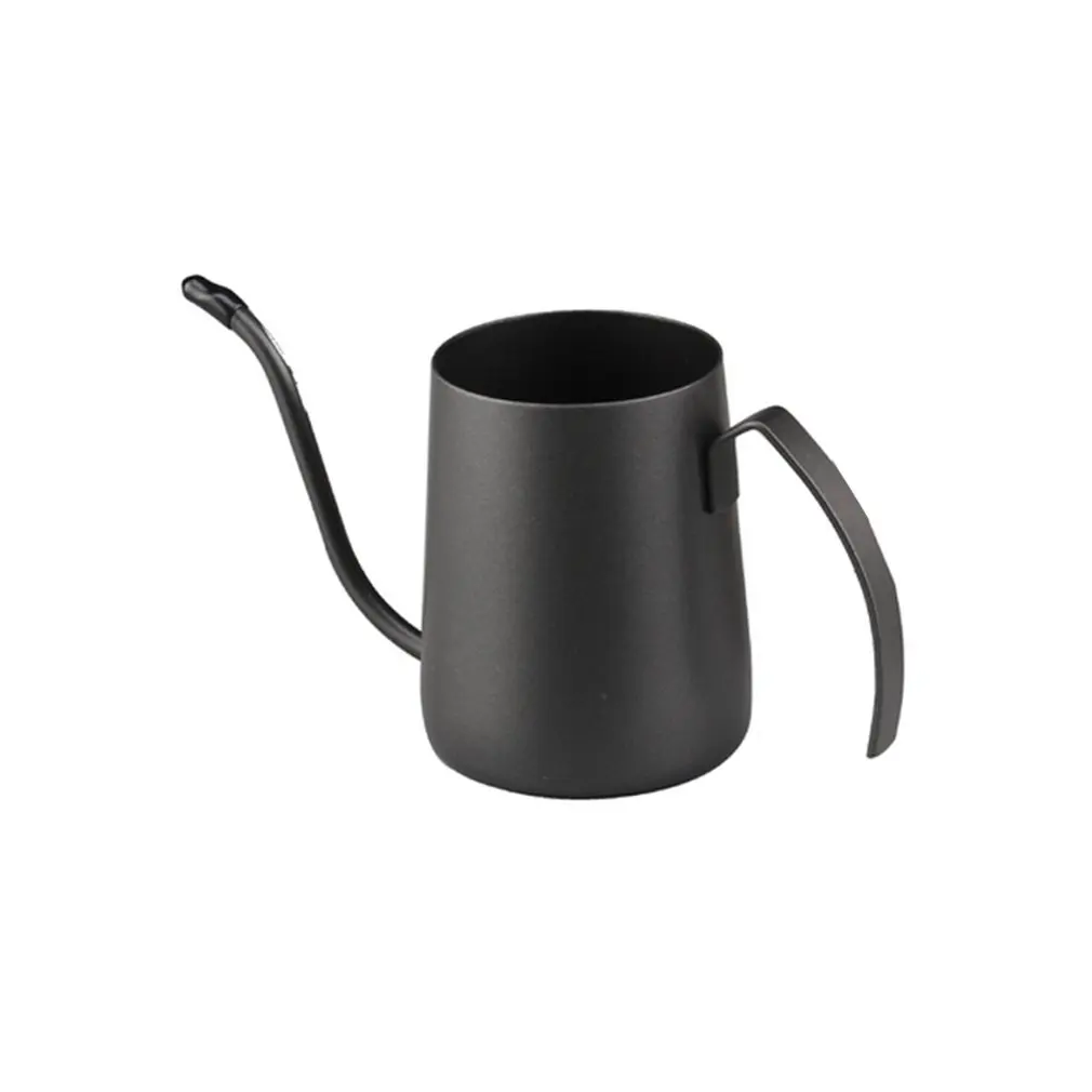 250ml Fine Water Injection 304 Stainless Steel Ear-hanging Coffee Special Black Painting Pot Long Narrow Spout Kettle