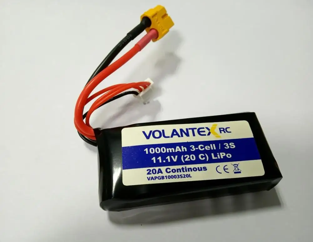 Volantex Rc 1000mah 3s 11.1v 20c Lipo Battery Pb3109 With Xt60 Plug For 797- 3 Brushless, 747-1 Brushless - Parts & Accs - AliExpress