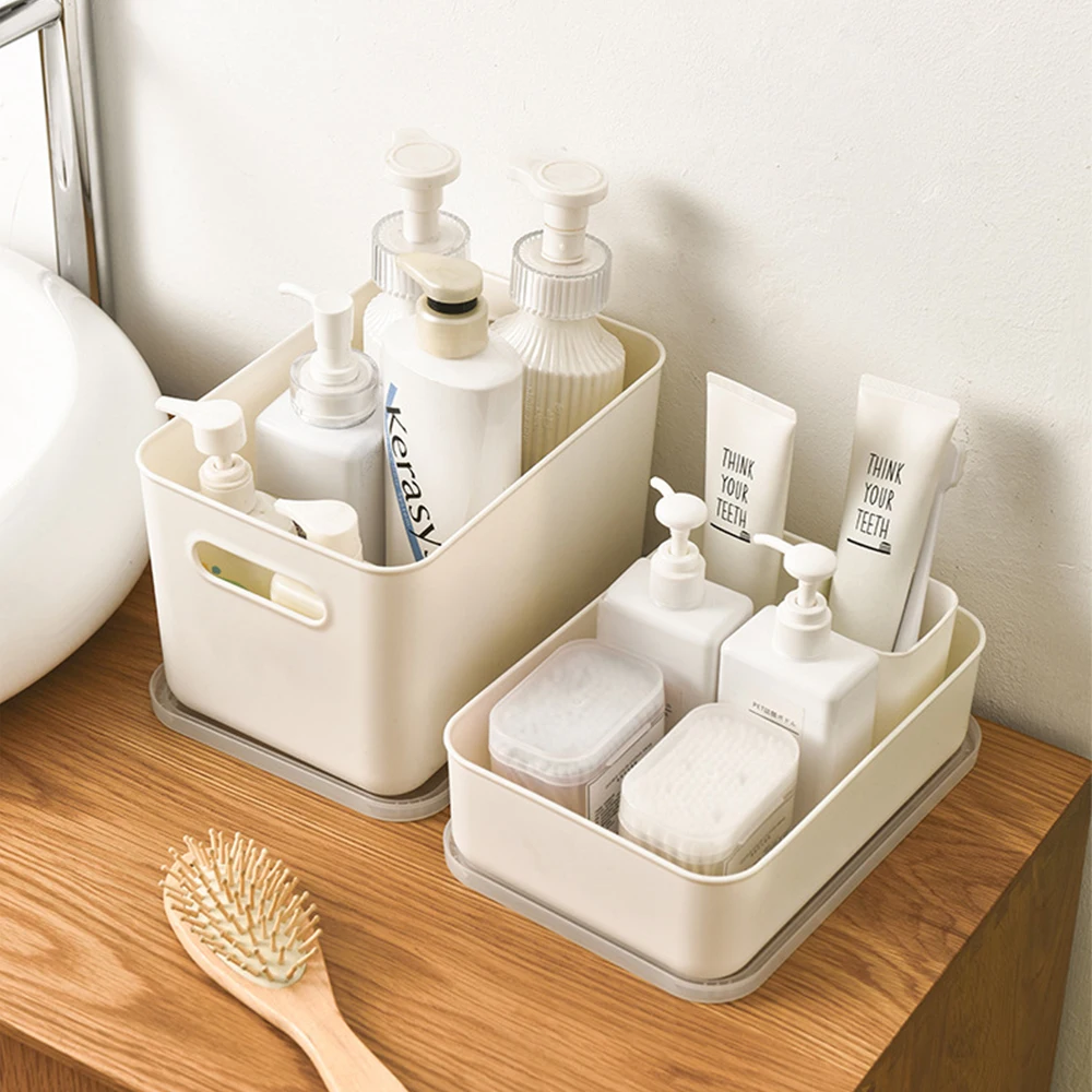 

Kitchen Organizer With Lid Cosmetics Jewelry Storage Box Student Clothing Masks Storage Baskets Desktop Organizer For Home Hotel