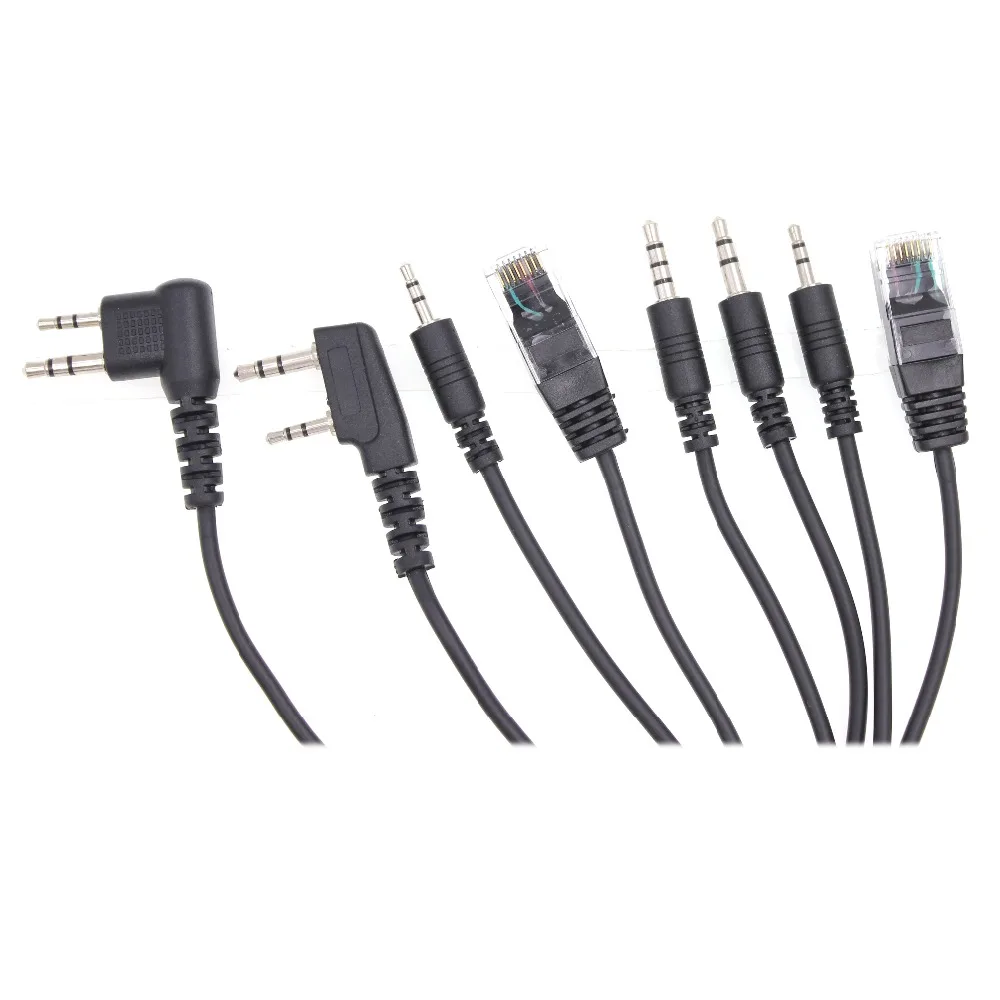 USB Programming Cable Data Cable 8in1 Work with Baofeng UV-5R Radio WOUXUN TYT HYT Walkie Talkie
