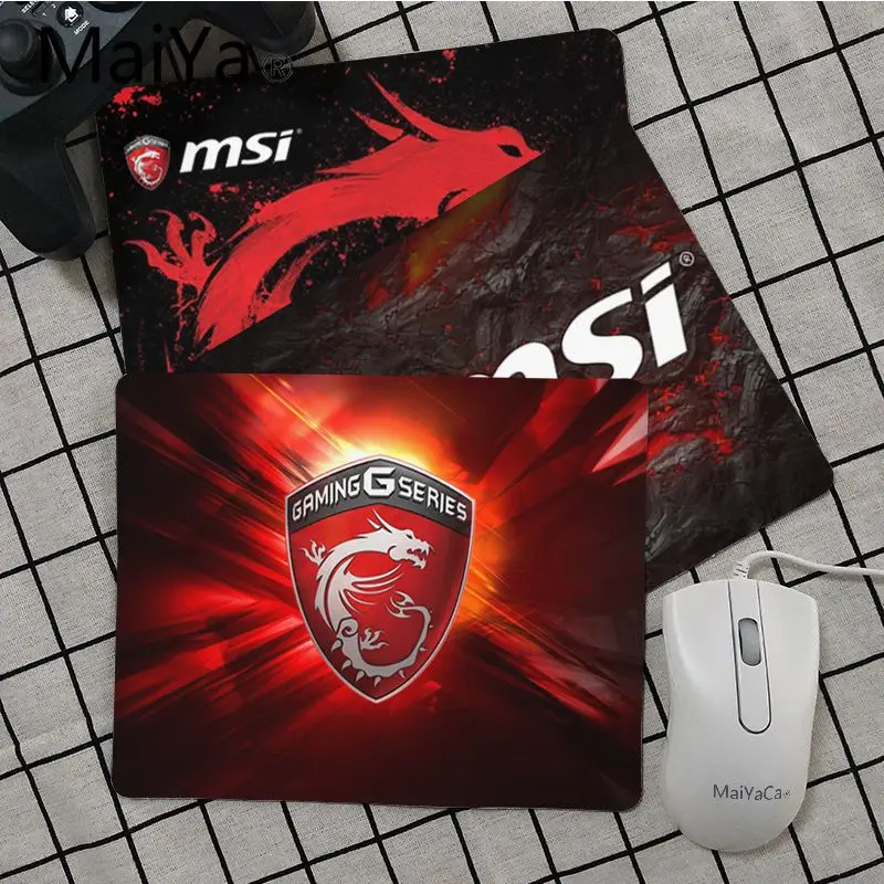 Компьютерный коврик для мыши Maiya игровой с логотипом MSI Dragon Лидер продаж оптовая