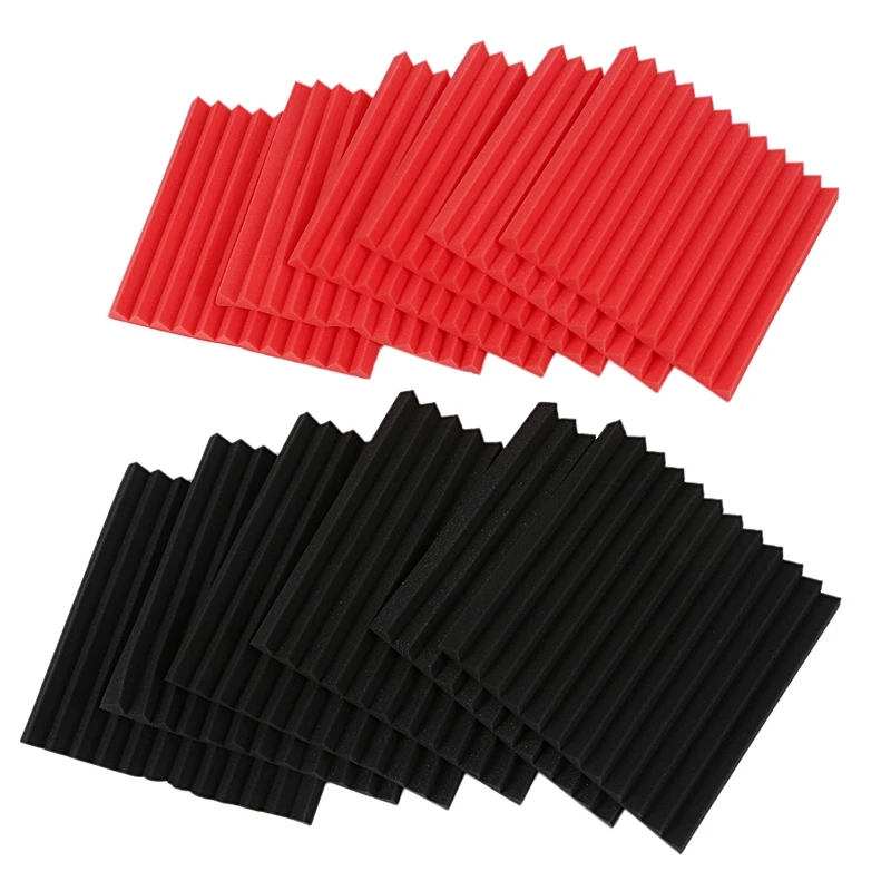 

12 Pcs Acoustic Panels Soundproofing Foam Acoustic Tiles Studio Foam Sound Wedges 1inch X 12 inch X 12 inch