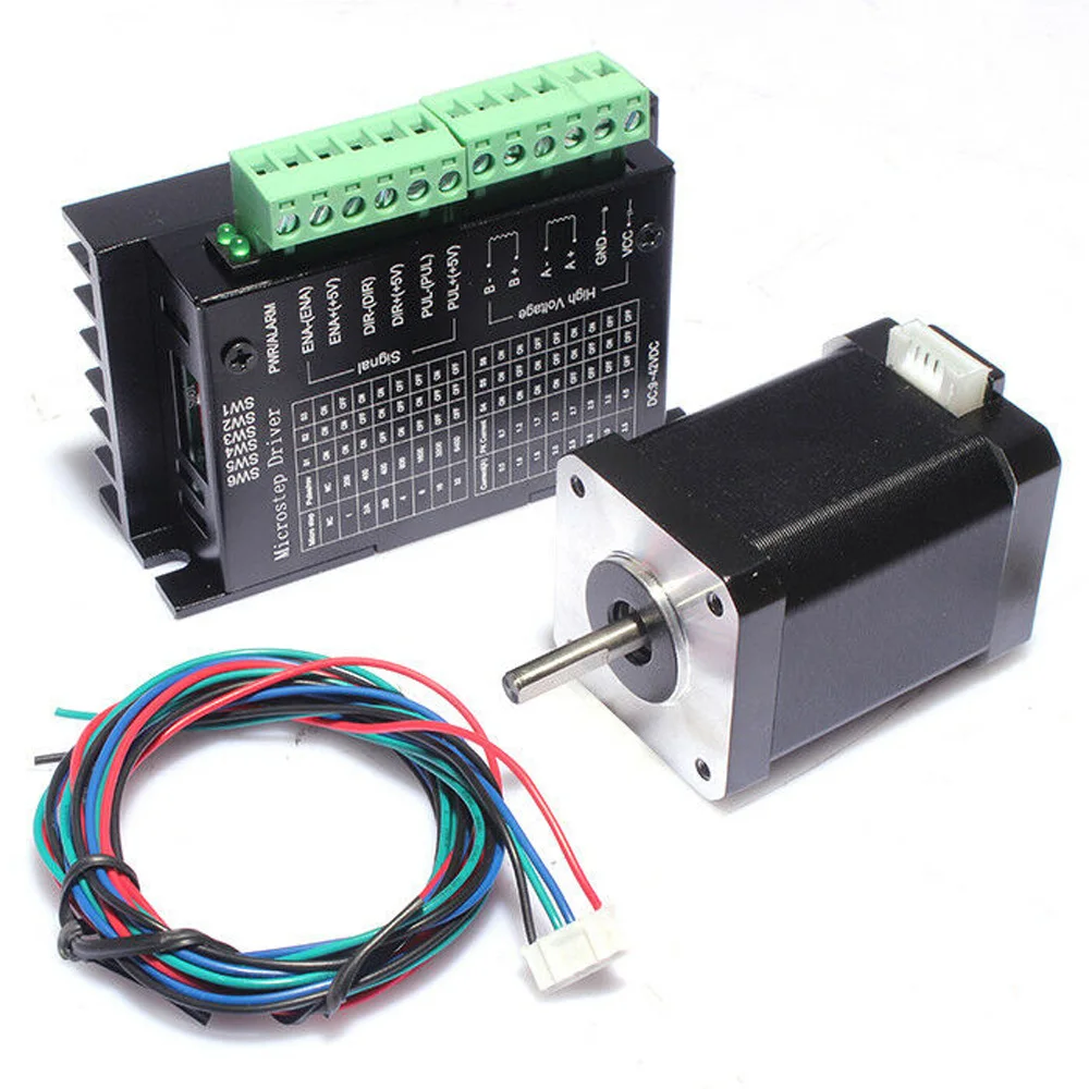 

Driver Stepper motor Leads Bipolar 9V-42V DC 4.0A 40Ncm Torque Frame Replacement Accessory