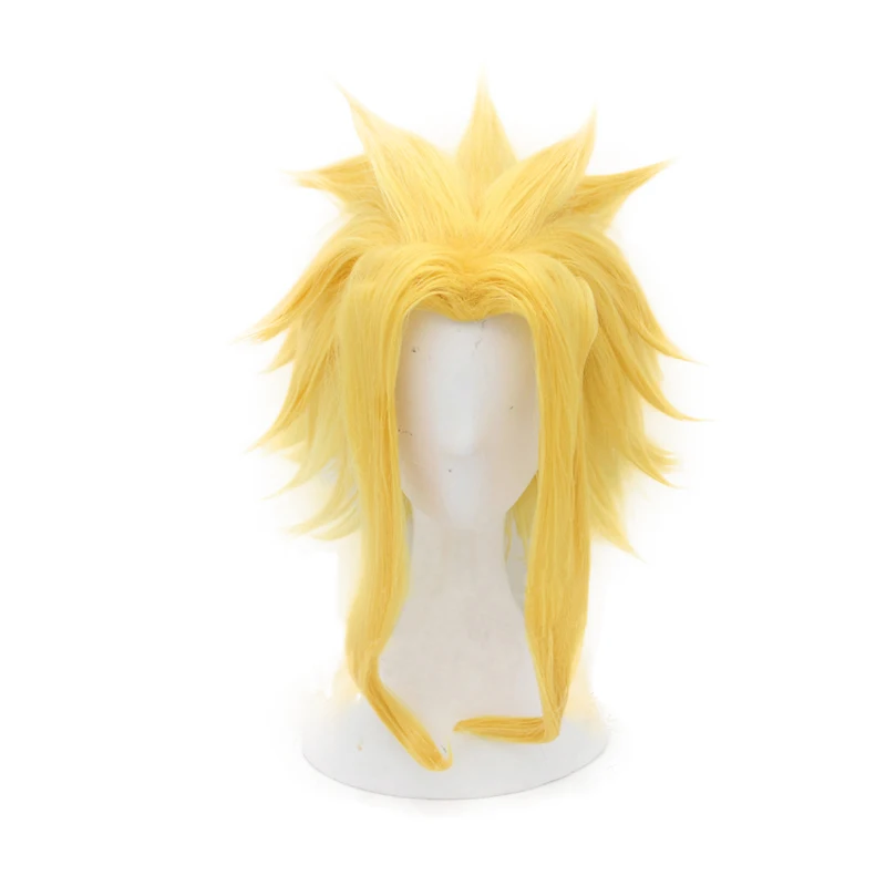 

My Hero Academia All Might Cosplay Wig Boku No Hero Academia Golden Style Fake Hair Halloween Party Costume Role Play Wigs