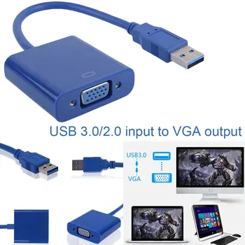 

For USB 3.0 to VGA Multi-Display Video Graphics External Cable for WIN 7/ WIN 8 Adapter External Video Graphics Card