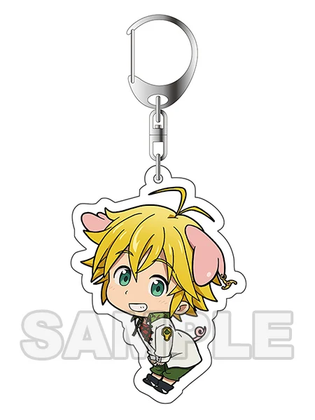 03 Аниме «Seven Deadly Sins» сезон 2 Nanatsu no Taizai сезон Meliodas косплей брелок акриловая фигура мультфильм кулон подарок - Цвет: 03
