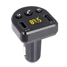 Автомобильный MP3 Smart Dual USB Bluetooth приемник плеер V5.0+ ED беспроводной автомобильный Bluetooth fm-передатчик радио адаптер автомобильное быстрое зарядное устройство