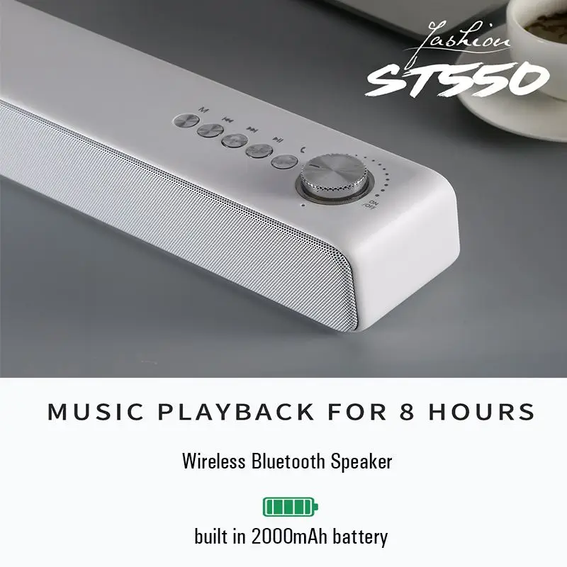 ST550 bluetooth цифровой Саундбар Беспроводная гарнитура бас стерео Громкая Связь Динамик Поддержка TF карта AUX USB с микрофоном
