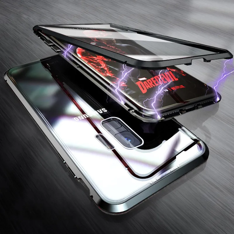 Чехол Arvin для iPhone 11 Pro XS Max XR X 6 6s 7 8 Plus, чехол с магнитной двусторонней металлической рамкой для iPhone 11 Pro Max