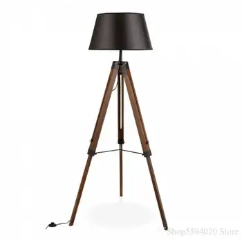 

Modern Simple Tripod Floor Lamp for Living Room Hotel Retractable Solid Wood Floor Lamp Tripod Lampadaire Standing Lamp Fixture