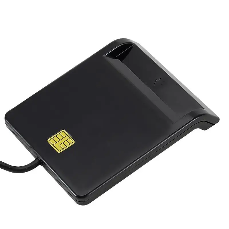Портативный многофункциональный USB 2,0 считыватель смарт-карт DNIE ATM CAC IC ID банковская карта разъем для sim-карты Поддержка Windows Linux