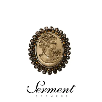 

SERMENT Retro Avatar Lapel Pins Fashion Classic Badges Brooches For Women's Clothing Brooch Pin Jewelry Accessories